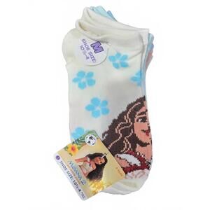 Disney Moana‎ Girls No-Show Socks, 6-Pack, Size M